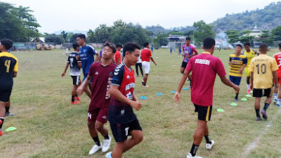 Jelang Poprov NTB, Tim Sepak Bola Kota Bima  Terus Genjot Latihan 