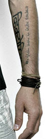 Victoria and David Beckham Hebrew Tattoo Designs 33