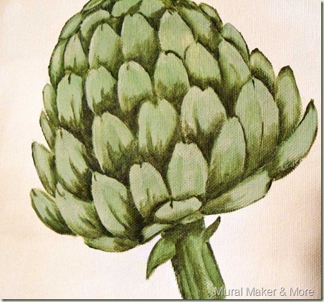 how to paint artichoke