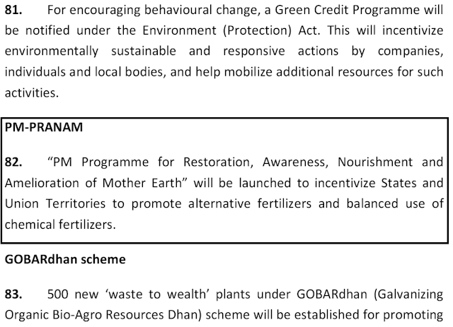 PM Pranam Scheme Announced in Union Budget 2023-24