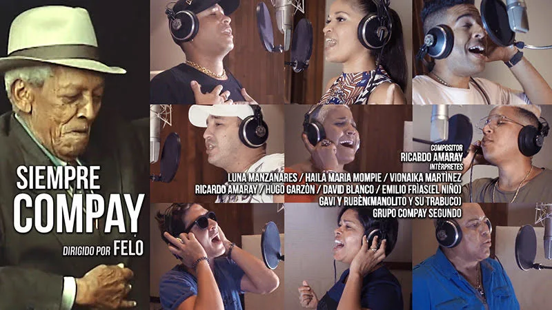 Homenaje a Compay Segundo - ¨Siempre Compay¨ - Videoclip - Director: FELO. Intérpretes: Luna Manzanares, Haila María Mompié, Vionaika Martínez, Ricardo Amaray, Hugo Garzón, David Blanco, Emilio Frías, Gavi y Rubén (Manolito y su Trabuco) y Grupo Compay Segundo.  Portal Del Vídeo Clip Cubano