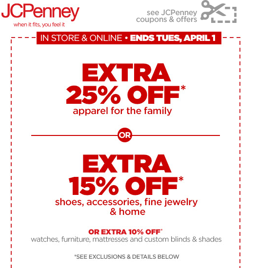 JCPenney Printable Coupons May 2015 - Printable Coupon Codes 2015