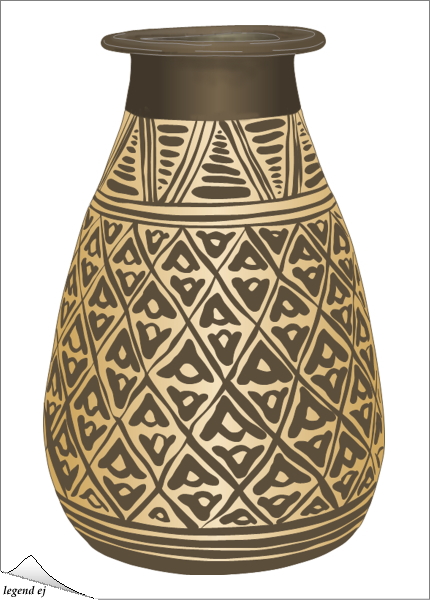 ミノア文明・カミラーリ遺跡・アラバストロン型容器 Minoan Alabastron Vase, Kamilari／©legend ej