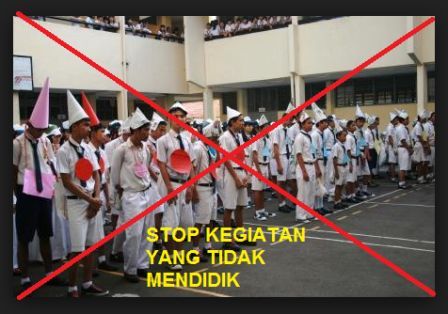 gambar kegiatan mos dan atribut yang dilarang