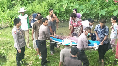 Warga Sungai Lasi Digegerkan Penemuan Mayat Di Dalam Kolam