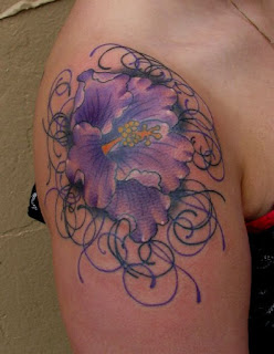 flower tattoos on shoulder