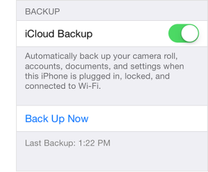 iCloud Backup