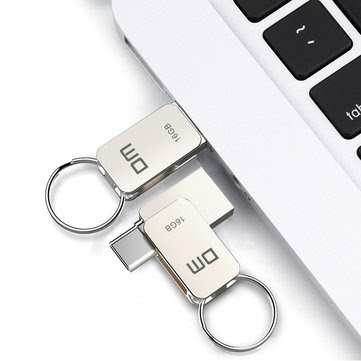 DM 16GB 32GB 64GB Metal Mini Type-c OTG USB 3.0 Flash Drive for Xiaomi Mobile Phone Tablet 