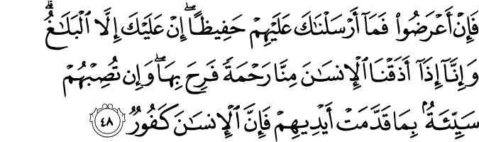 Surat Asy-Syura ayat 48