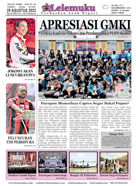 Tabloid Lelemuku #80 - Apresiasi GMKI  - 29 Agustus 2022