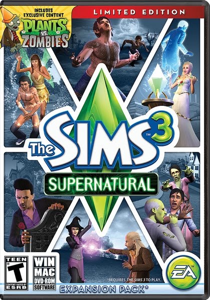 download Jogo The Sims 3 Sobrenatural PC poster capa dvd