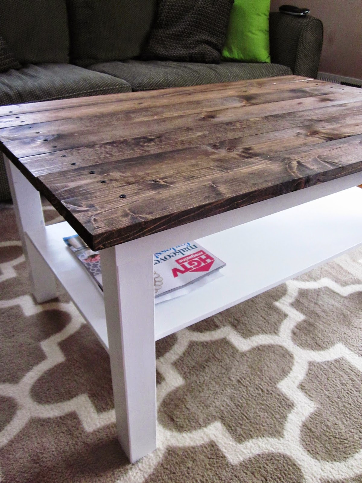 It's A Long Story: Coffee Table Makeover: Wood Plank Table ...