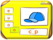 http://www.kizphonics.com/phonics/short-vowels-a-e-i-o-u-phonics-practice-activity/