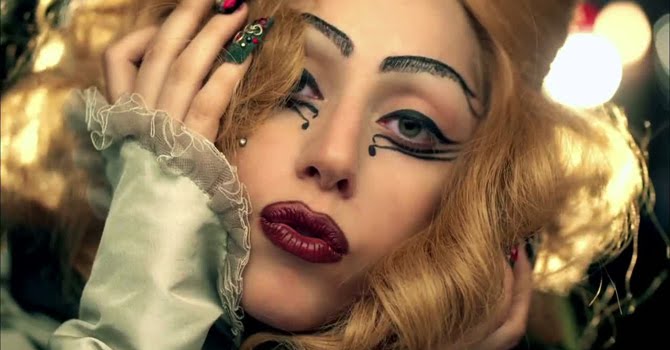 lady gaga judas video pics. hair Lady Gaga Judas eyeliner