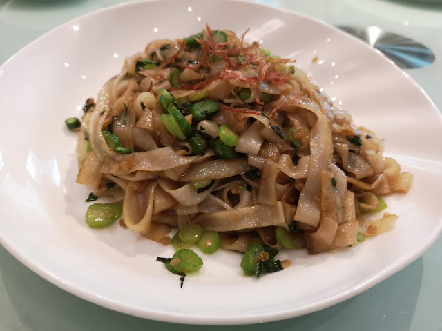 Wok Fried ‘Kway Teow’ with Diced ‘Kai Lan’ and Preserved Radish