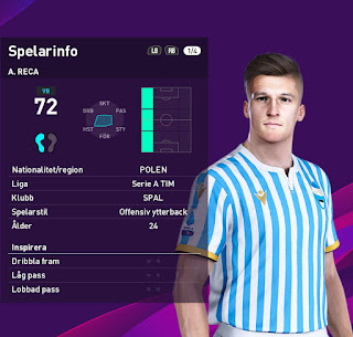 PES 2020 Faces Arkadiusz Reca by Emilang