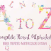 Pink Floral Alphabet A to Z 