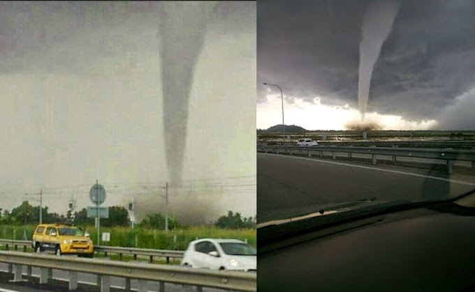 Foto Gambar & 3 Video : Bencana Alam Puting Beliung landa Pendang, Kedah 