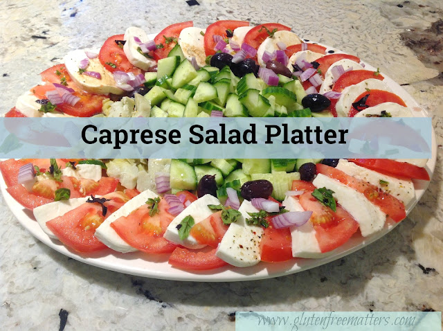 a beautiful caprese salad for a crowd