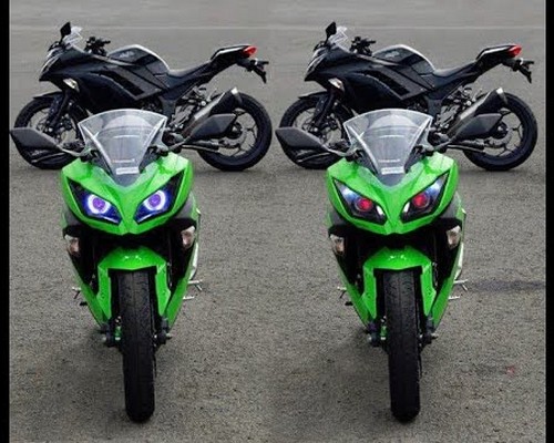 Modifikasi ninja 250 fi mono rr karbu hijau merah putih 