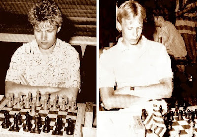 Los ajedrecistas holandeses Marcel Peek y Liafbern Riemersma