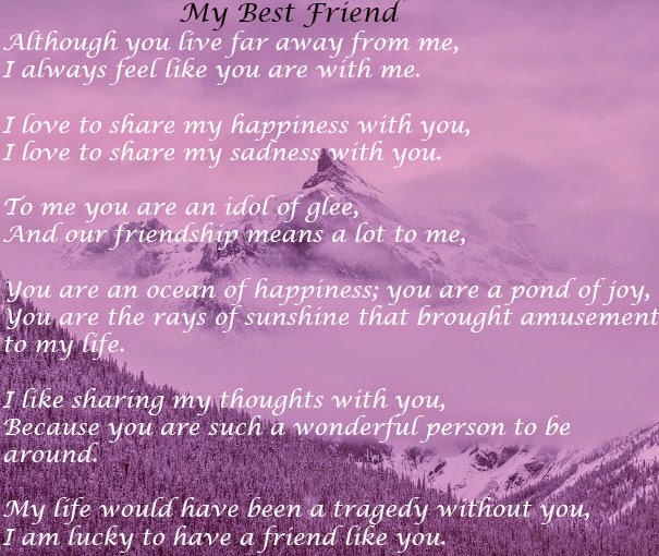 English Poem "My Best Friend"