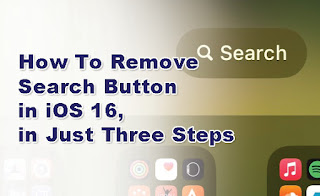 Remove the Search Button in iOS 16