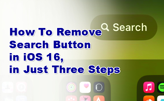 How to Remove the Search Button on iPhone, in Just Three Steps