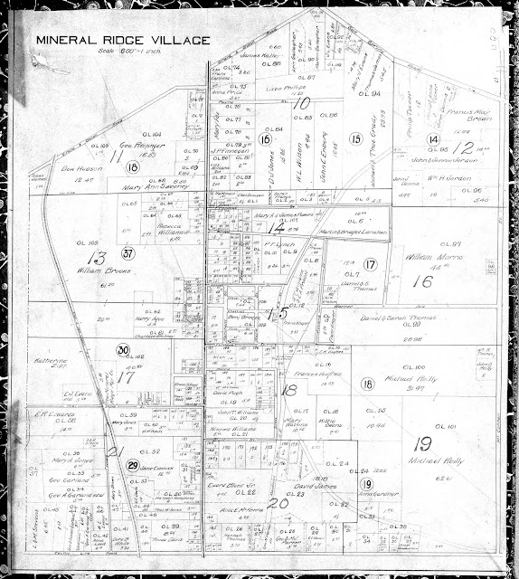 1910 Map of Mineral Ridge Village, Weathersfield Township, Trumbull County, Ohio