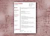 Red black line - Classic resume template