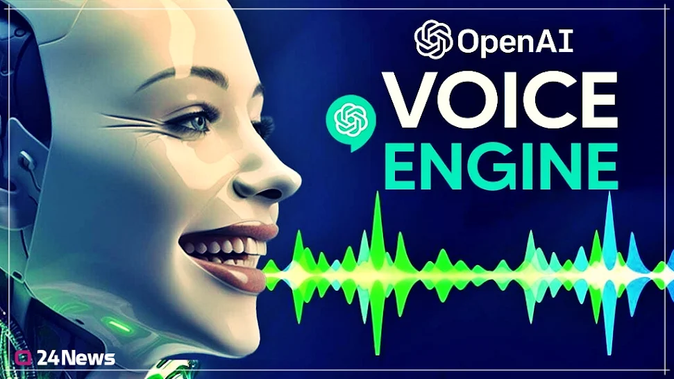 A futuristic AI-powered voice assistant capturing the essence of audio innovation.
