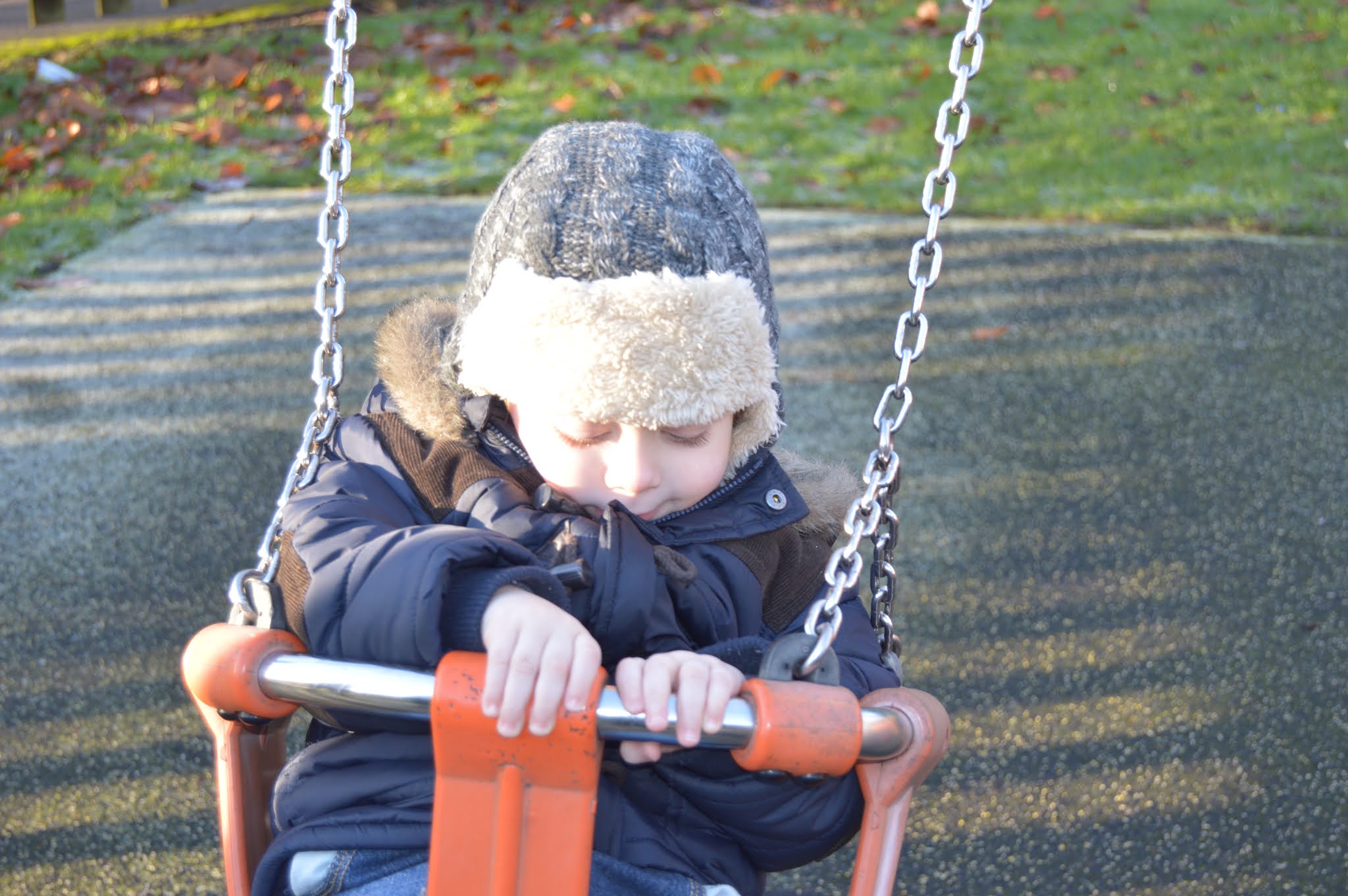 boy on the swing