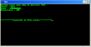 Program Pascal Untuk Konversi Desimal ke Romawi ke Biner ke Hexadesimal