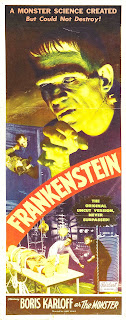 FRANKENSTEIN. Estados Unidos: 36 x 91 cms. EL DOCTOR FRANKENSTEIN. Frankenstein. 1931. Estados Unidos. Dirección: James Whale. Reparto: Boris Karloff, Colin Clive, Mae Clarke, John Boles, Edward van Sloan, Dwight Frye, Frederick Kerr, Lionel Belmore, Marilyn Harris.