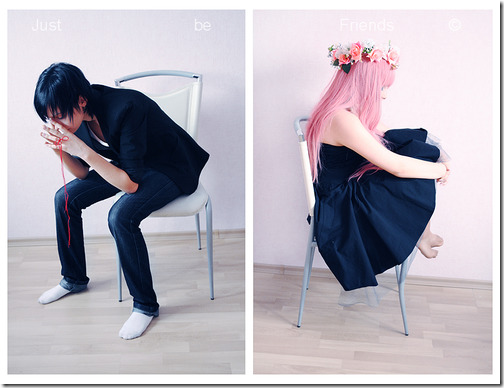 vocaloid 2 cosplay - hiyama kiyoteru and megurine luka