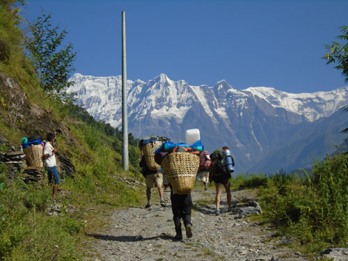 Dhaulagiri tGlacier camp near Dhaulagiri base camp