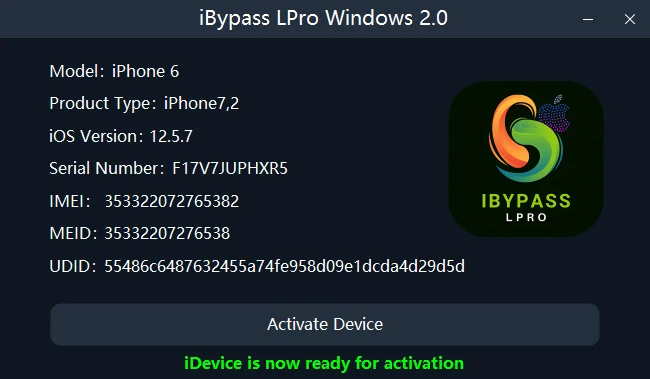 iBypass LPro Hello Bypass With Signal iOS15.XX & iOS16.XX Supported - 6 to iPhone X