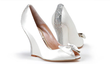 Wedding shoes wedge style