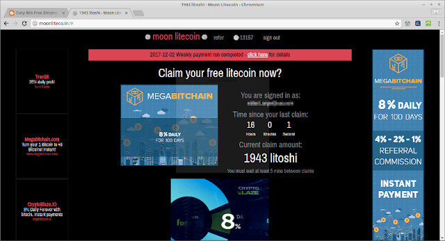  Free Sign-up at Moon Litecoin