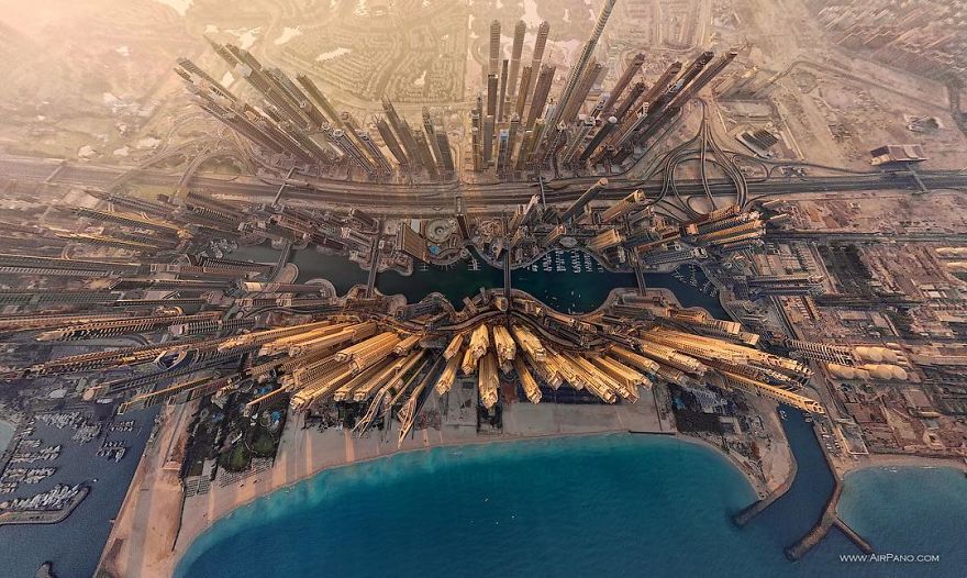 Beautiful Panoramic Pictures Of 20 Famous Cities - Dubai, UAE