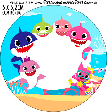 Baby Shark Party Free Printable Cupcake Toppers Oh My Baby