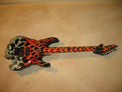 This ESP Flaming Skull design by Jimmy Diresta costs a whopping US 14999 This ESP Flaming Skull design by Jimmy Diresta costs a whopping US 14999