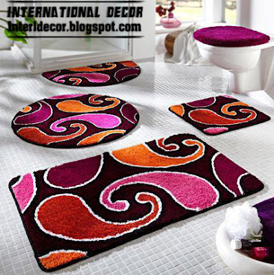 Bathroom carpets, bathroom rugs models, colors