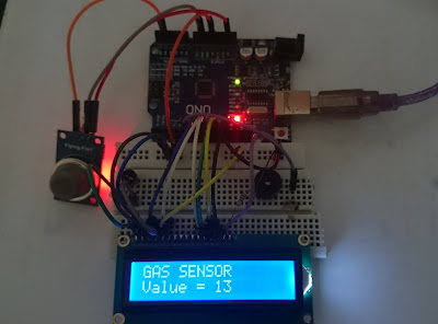 Arduino Gas leakage sensor with LCD display