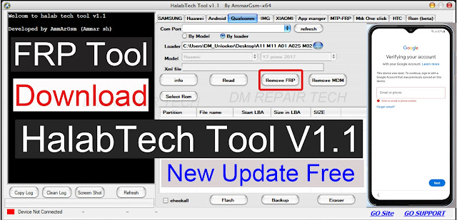 HalabTech tool v1.1 Update FRP Unlock Tool Free Download 