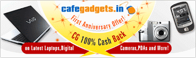 Get 100% Cashback from CafeGadgets [Time Limited Offer]