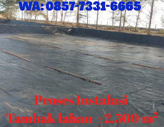 0857-7331-6665 Terima Jasa Pemasangan, Jual Beli Bahan Geomembran Untuk Tambak Udang,Embung, Limbah Dan Danau Buatan Di Depok, Karawang, Dan Cikarang