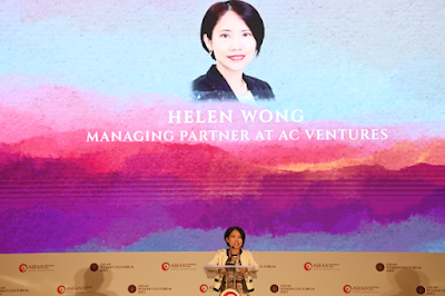 Source: AC Ventures. Helen Wong on stage at the Women’s CEO Forum.