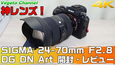 神レンズ SIGMA 24-70mm F2.8 DG DN Art 開封・レビュー & α9, α6100 (4K)