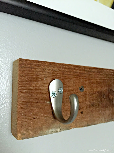 Crazy easy DIY rustic towel hooks add tons of function and character in just a few minutes!